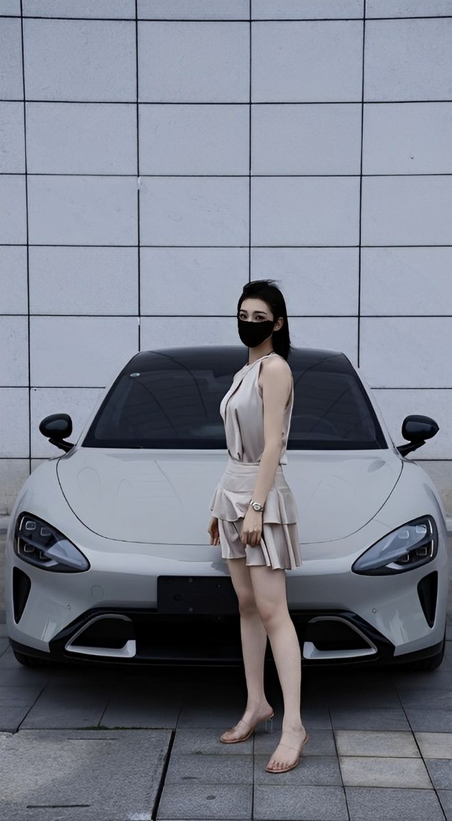 质量都这么高的吗？仙女也就长这样吧冰球突破游戏小米SU7的美女车主(图4)