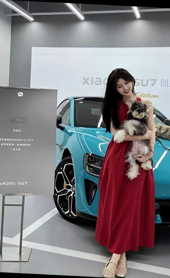 质量都这么高的吗？仙女也就长这样吧冰球突破游戏小米SU7的美女车主(图3)